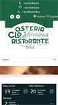 Mobile Screenshot of osteriaclo.it